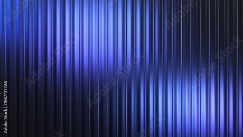 Quadro su tela Abstract background design with reeded glass effect, 3d render