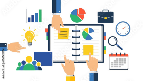 Business Meeting Planning & Strategy Concept