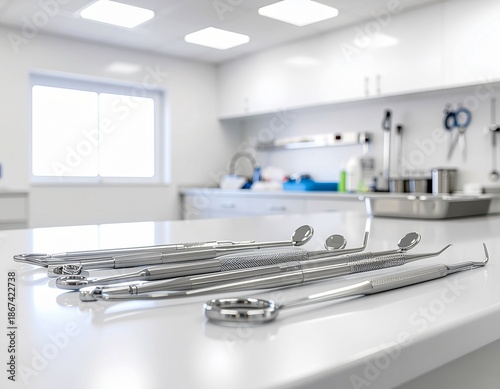 dental tools in the dentist office