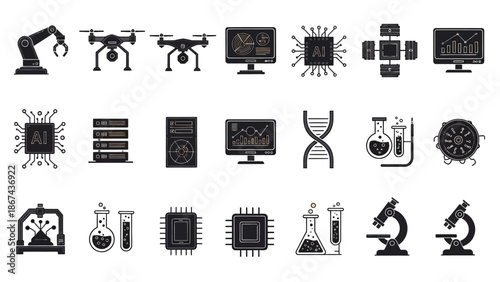 set of vector icons for design