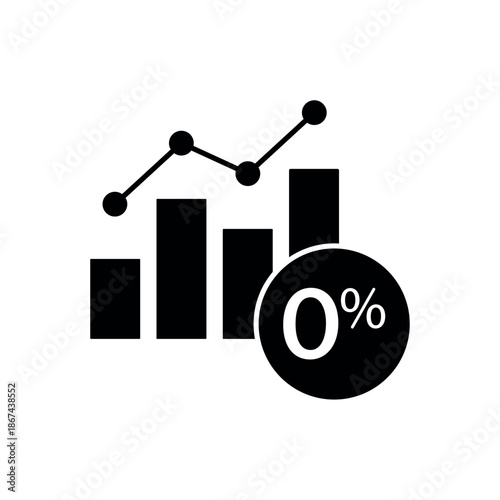 Icon a Tax Free Growth Percentage, isolated against a clean background.
