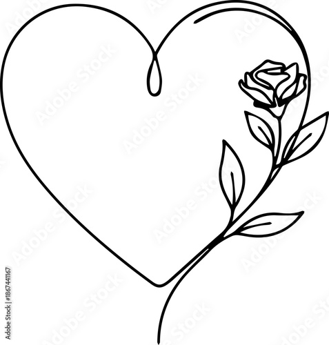 Hand drawn shape heart with cute sketch line, divider shape. Love doodle isolated on white background for wedding, mother, woman or valentines day. Vector illustration