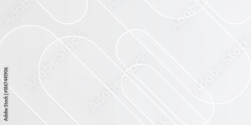 Modern Light Gray Abstract Background with Diagonal Rounded Lines Minimal Design. Suit for banner, web, brochure, pamflet, poster and presentation
