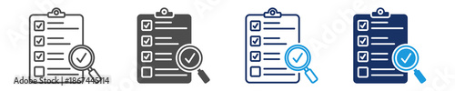 quality control icon sheet multiple concept
