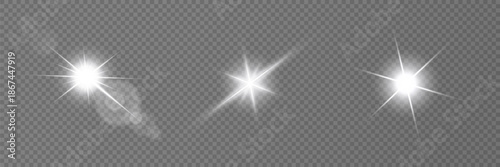 Lens Flare, light glow effect. sun or realistic shining star with backlight effect.
bokeh glitter and sparkles or sparkles on transparent background.
