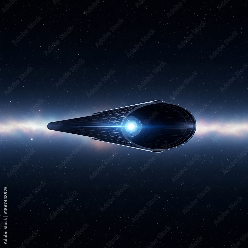 Obraz premium Spaceship in Outer Space.