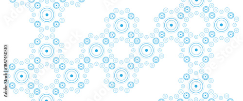 Vector circle line blue round pattern background concentric pattern circles vector..