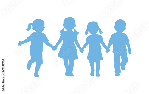 Kids concept vector graphic icon design

