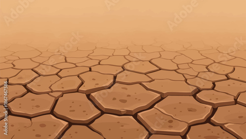 Arid Cracked Earth Landscape Texture