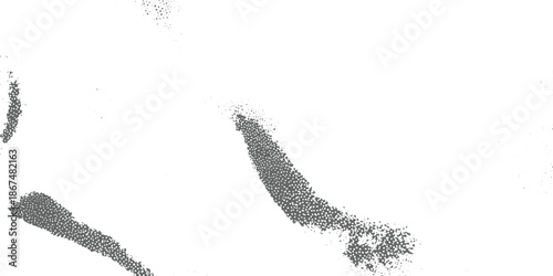 Grey dots abstract pattern on white background