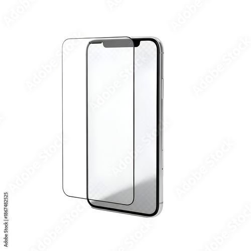 Smartphone with Screen Protector.