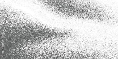 Gray stippled gradient texture with white background abstract
