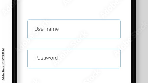 Mobile sign in field animation with floating label