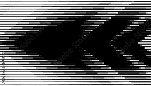 Black and white abstract geometric pattern with smooth transition effect for sporty background and jersey design. Vector Format Illustration. EPS10 
