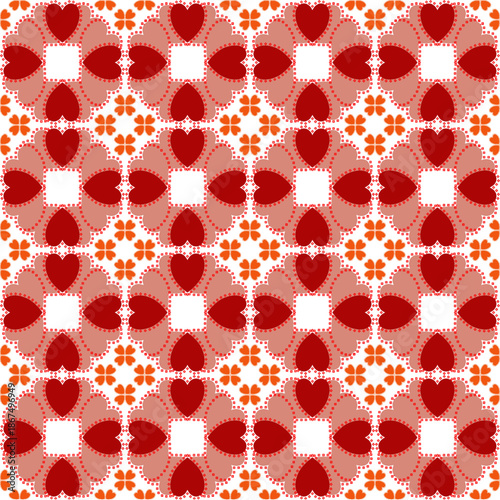 Valentine seamless pattern with Hearts, design for texture, fabric,clothing,decoration, embroidery design, clothing sarong, scarf, wallpaper, seamless fabric pattern, ornament, print
