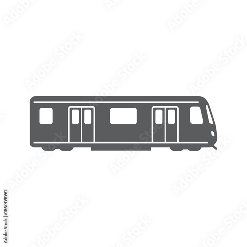 Modern train car Vector