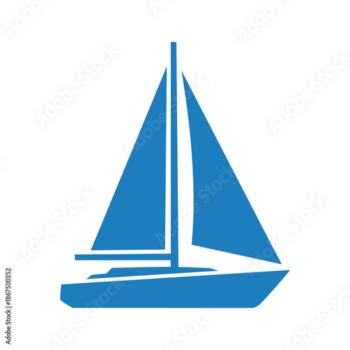 Sailboat on calm waters Vector