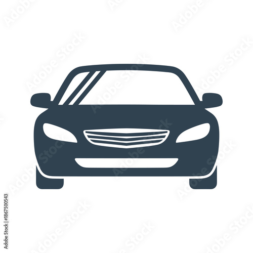 Modern car front view Vector