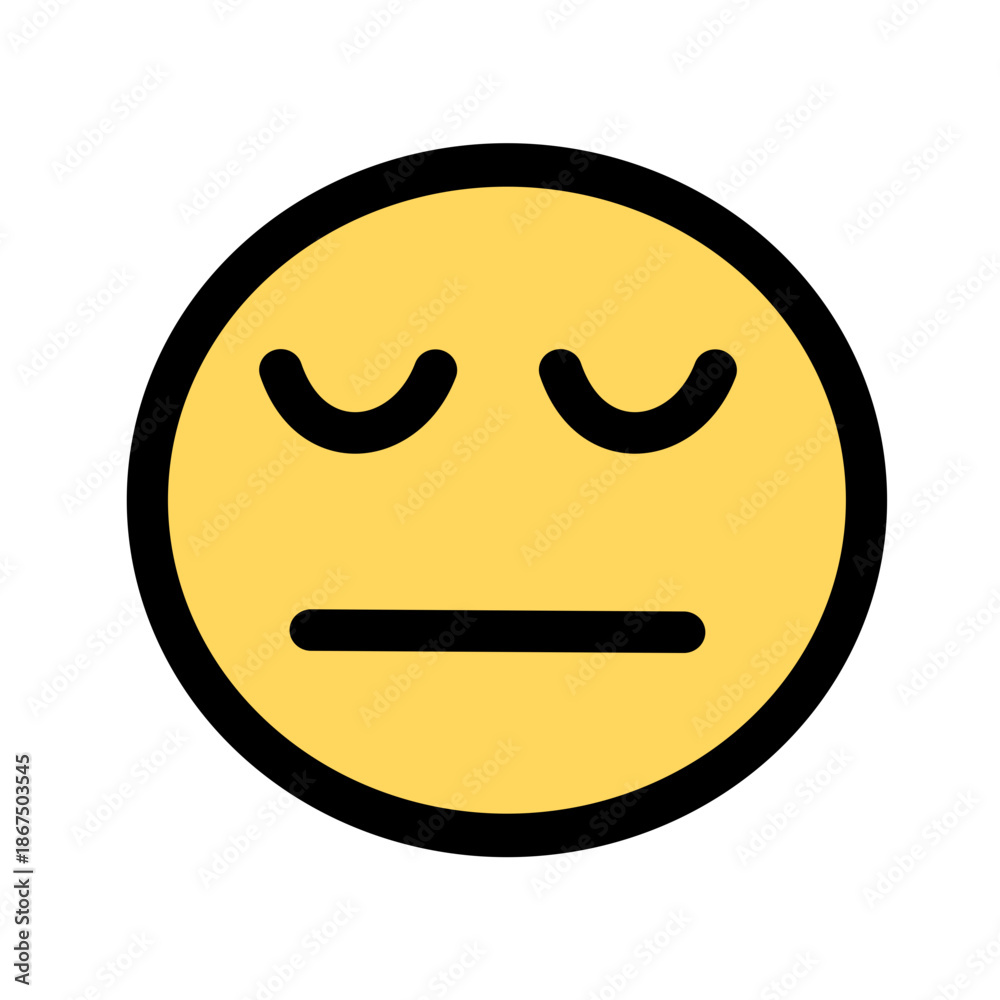 Obraz premium Funny emoticons with facial expressions