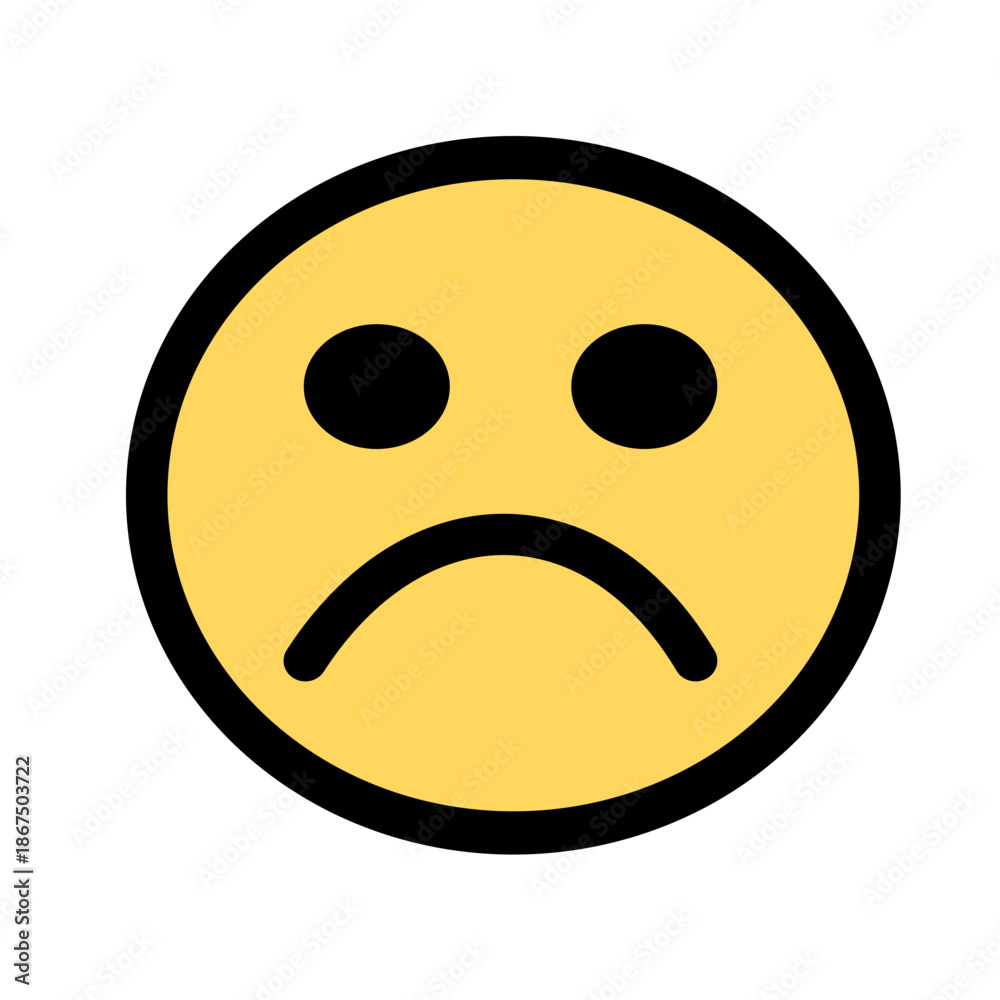 Fototapeta premium Funny emoticons with facial expressions