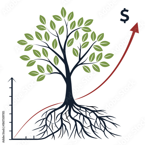 Growth and investment concept