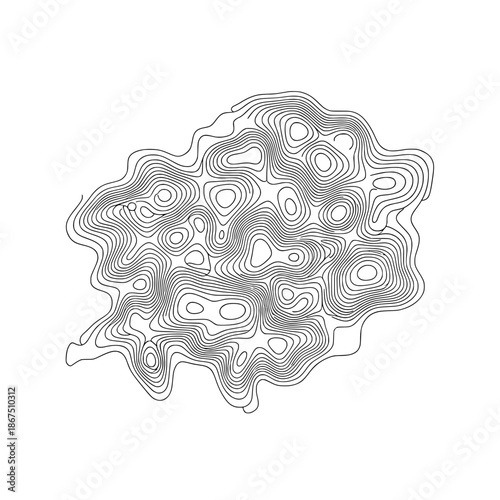 Messy Scribble Cloud Tangle Illustration