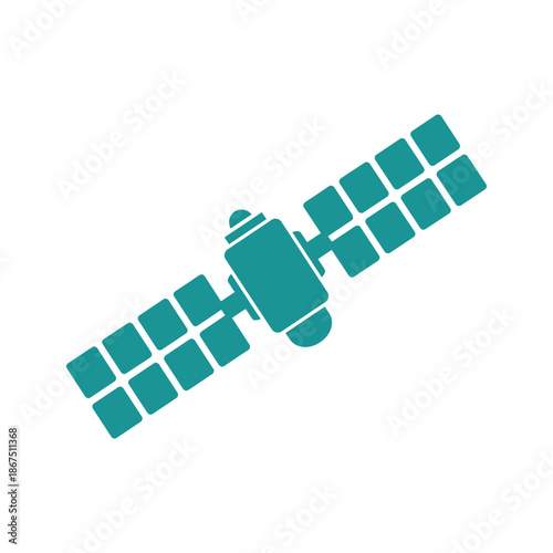 Satellite in orbit Vector