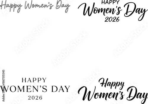 Happy women's day celebration illustrations