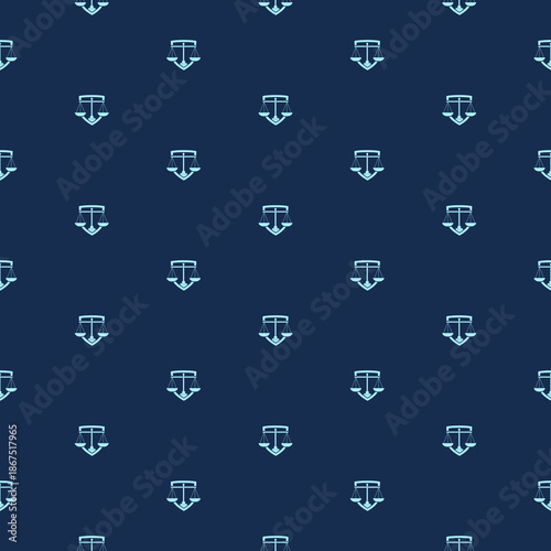 Law protection seamless pattern isolated on color background