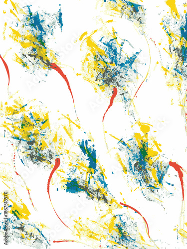 Abstract watercolor background with layered paint.