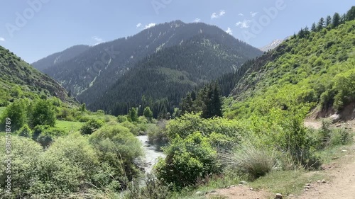Tian Shan mountains in Kyrgyzstan travel amateur shot