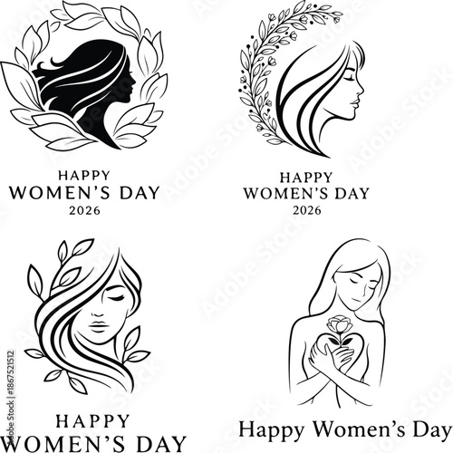 Happy women's day illustrations