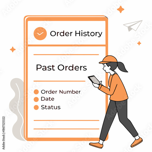 Order history illustration