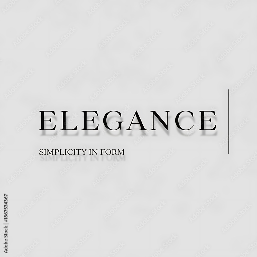 Fototapeta premium Elegance Simplicity.