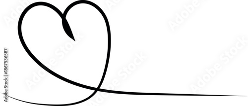 scribble shape design for greeting invitation, wedding love, valentines, women, mother day, birthday or charity - vector