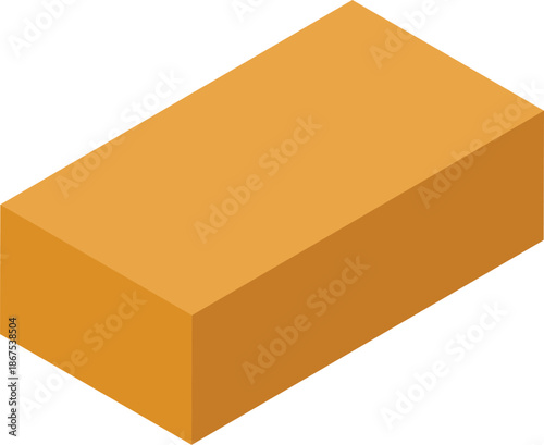 Gold bar illustrating wealth, investment, and financial markets, with isometric projection