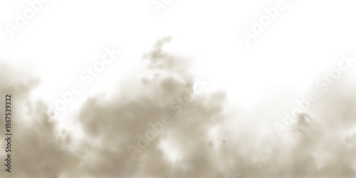 A wispy translucent cloud of dust or smoke with a blurred edge