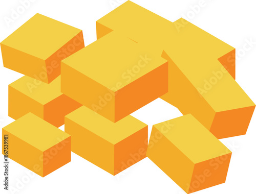 Gold bars are stacked together, creating a large pile, symbolizing fortune, wealth, and success