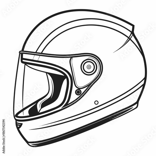 White motorcycle helmet with visor