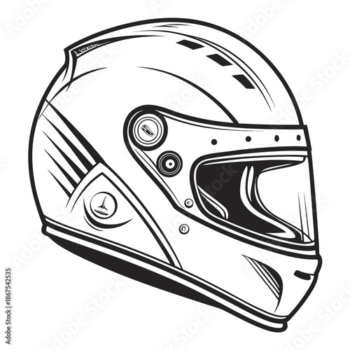 Modern racing helmet