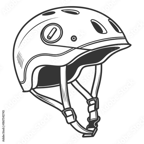 Safety helmet with adjustable straps