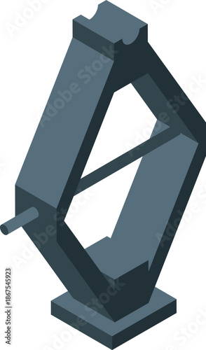 Scissor jack standing by, prepared for roadside tire changes and vehicle maintenance