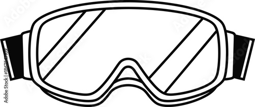 gas mask isolated on white