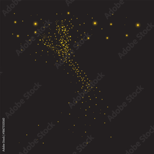 glitter particles with bokeh effect and soft shimmering glitter glow