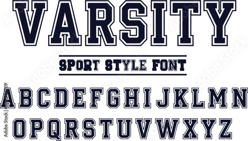Adobe Textured Varsity Font and Numbers: Vintage Collegiate Alphabet with Stencil Effect for Sports Apparel and Retro Team BrandingIllustrator Artwork