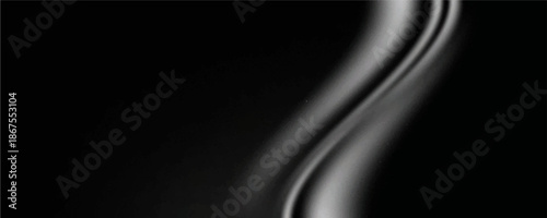 Abstract black background with curved lines creating a modern, sleek design. Blender 3D illustration