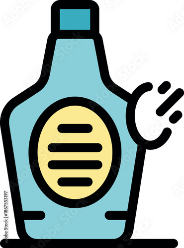 Honey cream bottle pouring cream, creating a swirling motion, perfect for showcasing honey infused skincare or food products