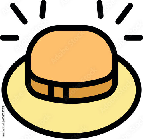 Explorer hat radiating an aura of excitement and discovery, symbolizing thrilling expeditions