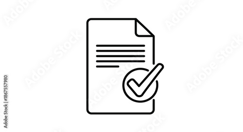 Official document approval Vector