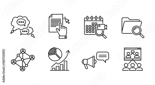 Digital tools for collaboration and organization Vector